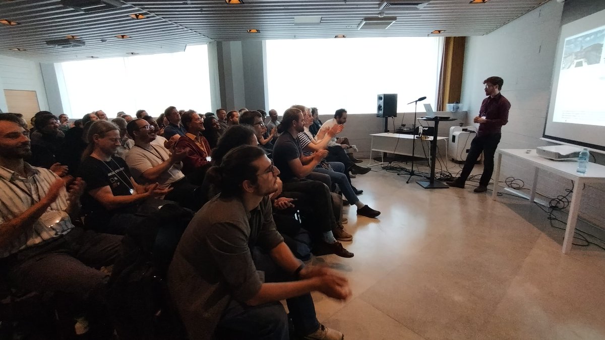 I've seen some great talks at <a href="/AESorg/">Audio Engineering Society</a> #AESeurope. I also enjoyed giving my talk on spatial room impulse responses today! Also it's incredibly nice sunny weather!! (paper here aes.org/e-lib/browse.c…)