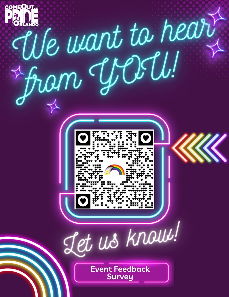 OrlandoPride's tweet photo. Aiming to always better serve our community, we would love to hear from you about YOUR 2023 Pride Prom experience!
Thanks for sharing your feedback -
https://t.co/uSVK60jW1I
#prideprom #pride #orlandopride #cowp #lgbtqprom https://t.co/APO7CUEfG5
