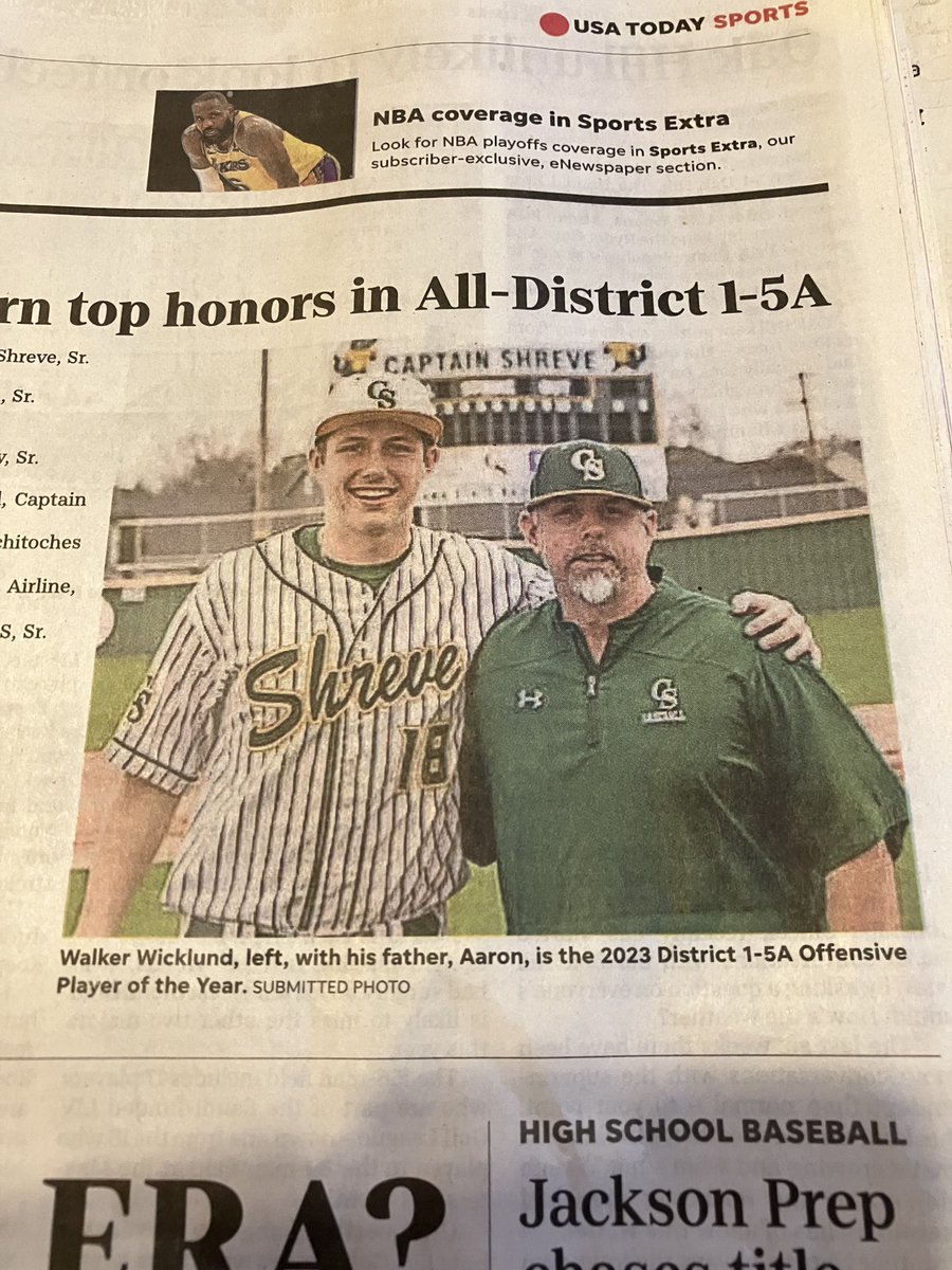 ⁦<a href="/CSHSGators/">Captain Shreve High</a>⁩ Love Walker!! So well deserved!