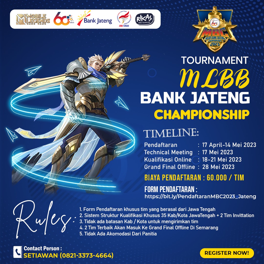 esi_Jateng's tweet photo. FORM PENDAFTARAN MBC 2023 :
https://t.co/PT6HkevfX9

#Bankjateng
#esijateng https://t.co/38zLXnxR8V