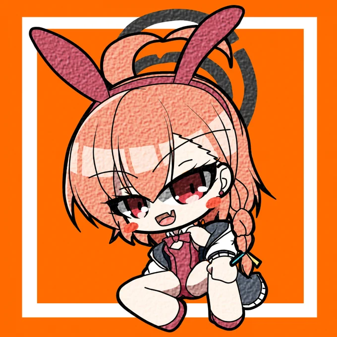 今週の日曜日絵(┃ヮ┃ э )Э美甘ネルちゃん C&Cの子はみんな魅力的で好き  #ブルーアーカイブ #ブルアカイラスト部