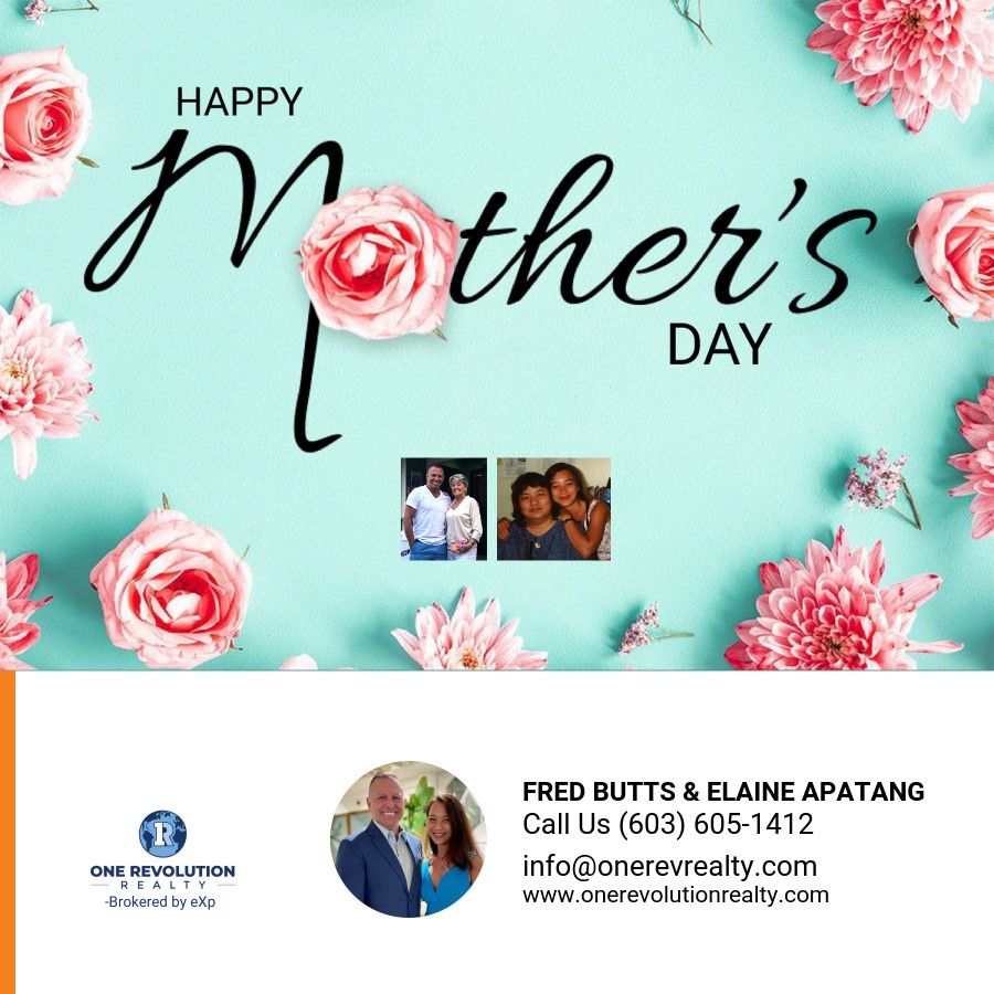 HAPPY MOTHER'S DAY to all the mothers, especially to our own wonderful moms, Evie and +Tonie. We wouldn't exist without you and love you both so very much!

#happymothersday #love #onerevolutionrealty #mainerealestate #realestate #realtor #realestateagent #exprealty #wecanhelp