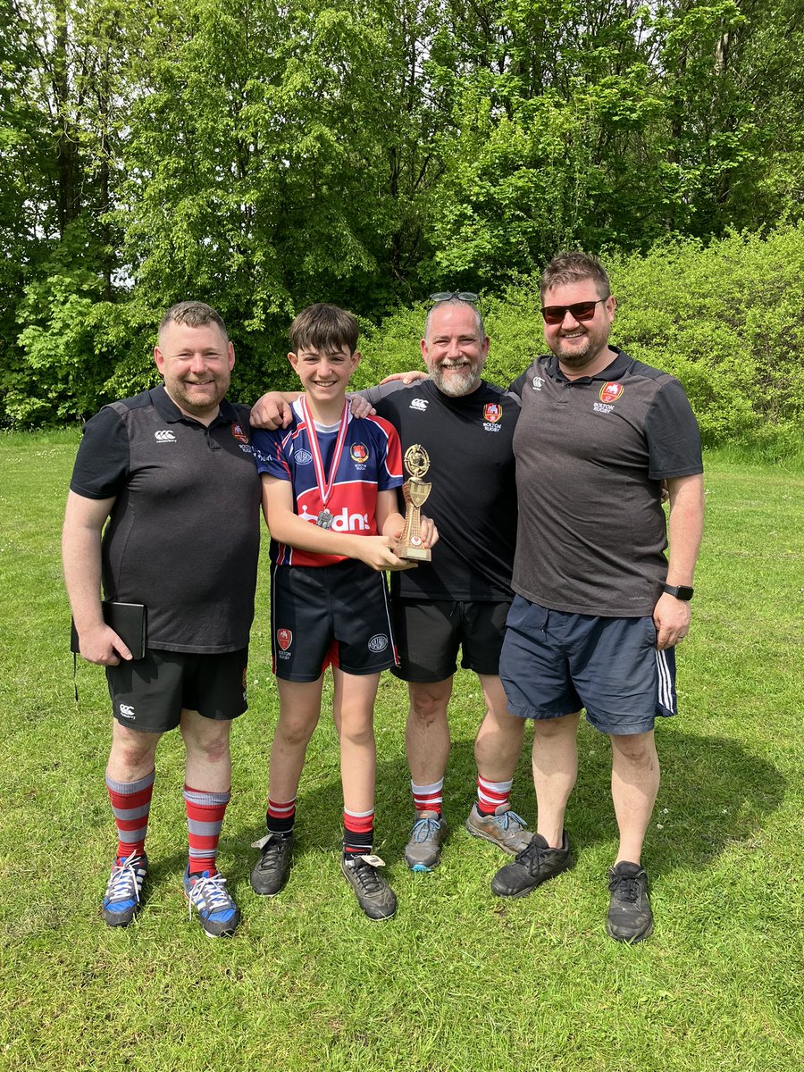 BelmontLabels's tweet photo. So proud of this fine young man and team. Under 14’s Most Improved player to establish himself at Scrum Half. @boltonrufc #boltonrugbyunion https://t.co/6fSaPSCWMl