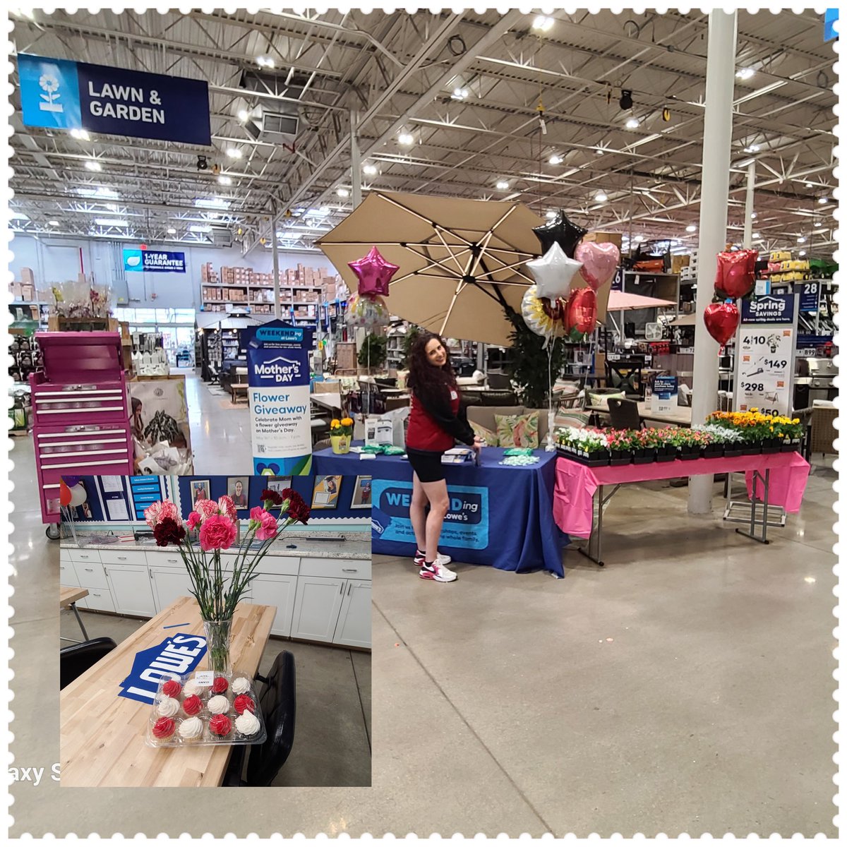 It’s all about the Mom’s today!! Flowers and Cupcakes for the working moms along with #WeekendingatLowes Flower Giveaway. #Lowes1127 is ready for all the Mom’s!! <a href="/JoeMcFarland_/">Joe McFarland</a> <a href="/AudissBryan/">Bryan Audiss</a> <a href="/DamonBennettR7/">DBennett</a> <a href="/JHoffmann2207/">Joe Hoffmann</a>