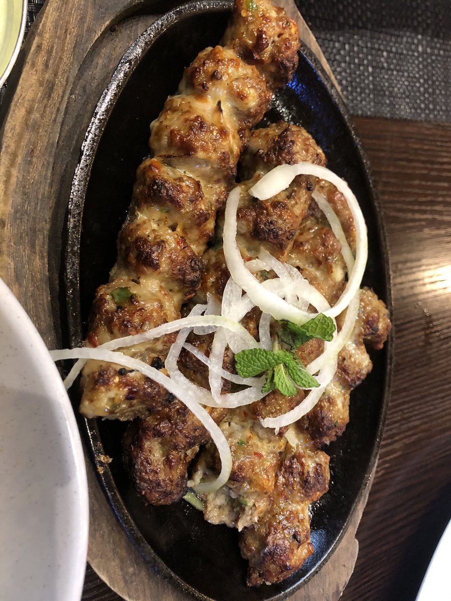 UsmanBth's tweet photo. Finally arrived in #Melbourne for #ICSE, after 23+hours of flight. Travel fatigue just vanished after experiencing the authentic #pakistaniCusine in the vicinity. #aroma #biryani #seekhkabab https://t.co/6p8OvNSreO