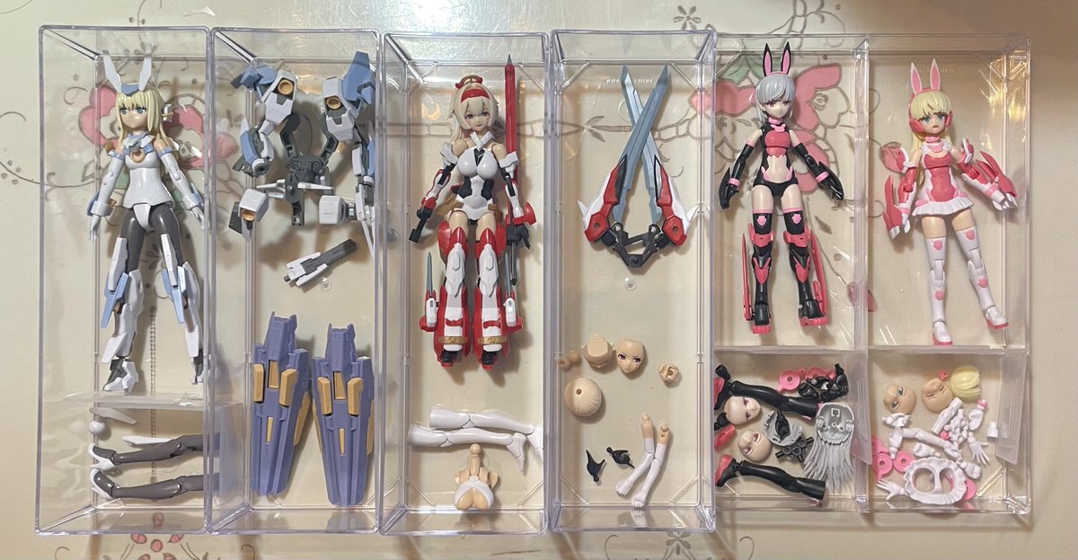 フレガ、メガミ、30MSの収納にもとても役立つ #モデラー100均活用術