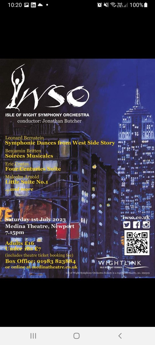 Just six weeks away from our next concert, and our season finale. Tickets sell out very quickly for this one, so get them while you can! Box Office: tinyurl.com/95cen6yb