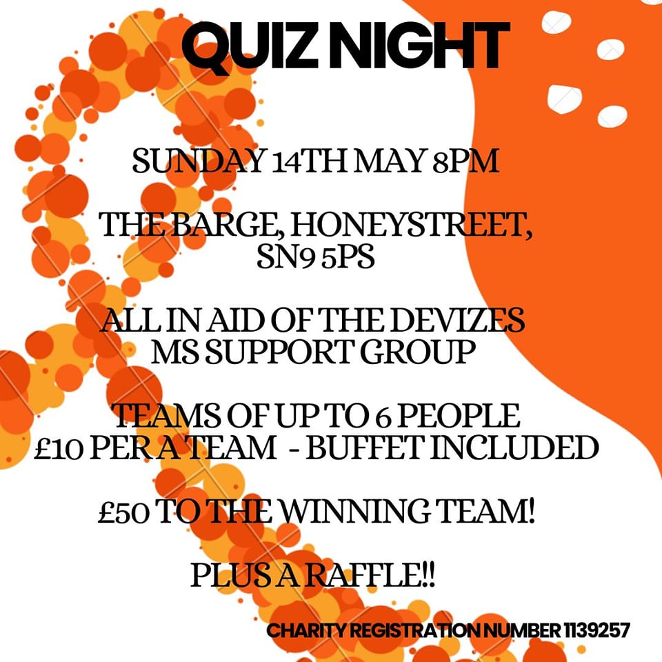 OdstockRadio's tweet image. Kev will be speaking to Claire about this event at 1.1.30pm.
#salisbury #devizes #mssupport #quiznight