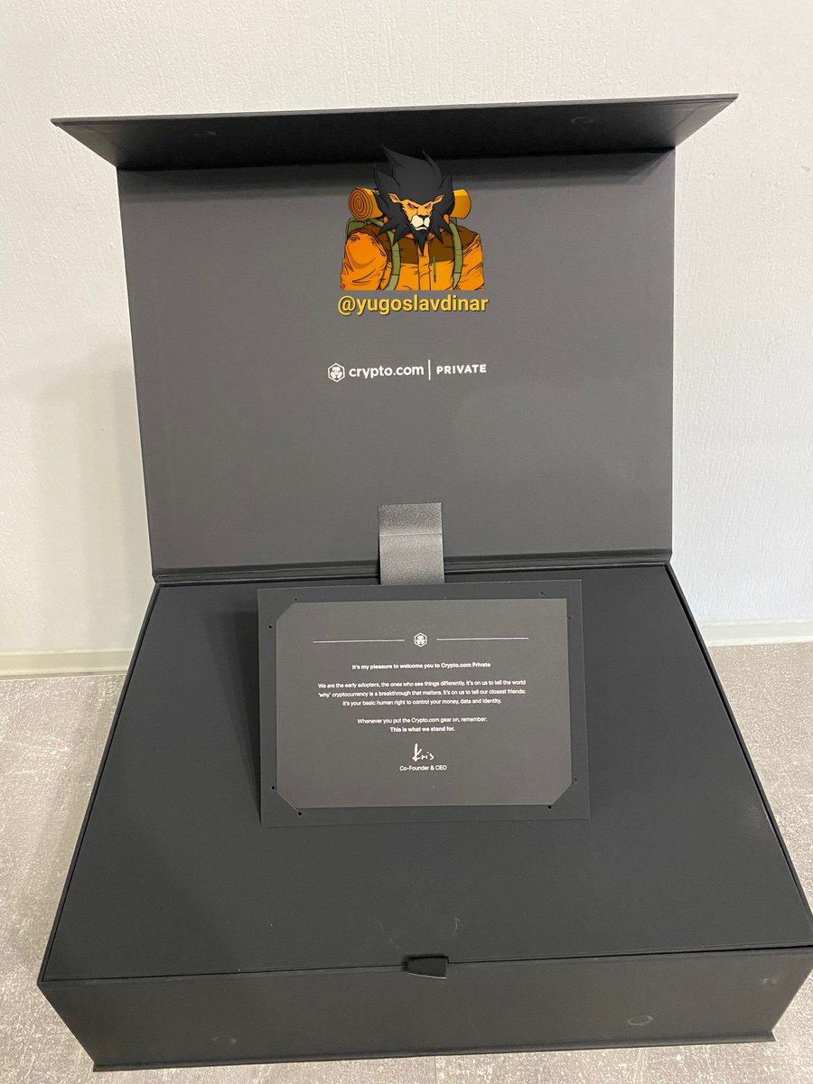 As a proud Private Member of @cryptocom, I am overflowing with gratitude  and excitement as I unwrap the extraordinary Exclusive Merchandise Welcome  Pack❗️🎁📦 #crofam @kris @ericnode @skalifowitz @LoadedLions_CDC  @cronos_chain @SupremeShaney ...