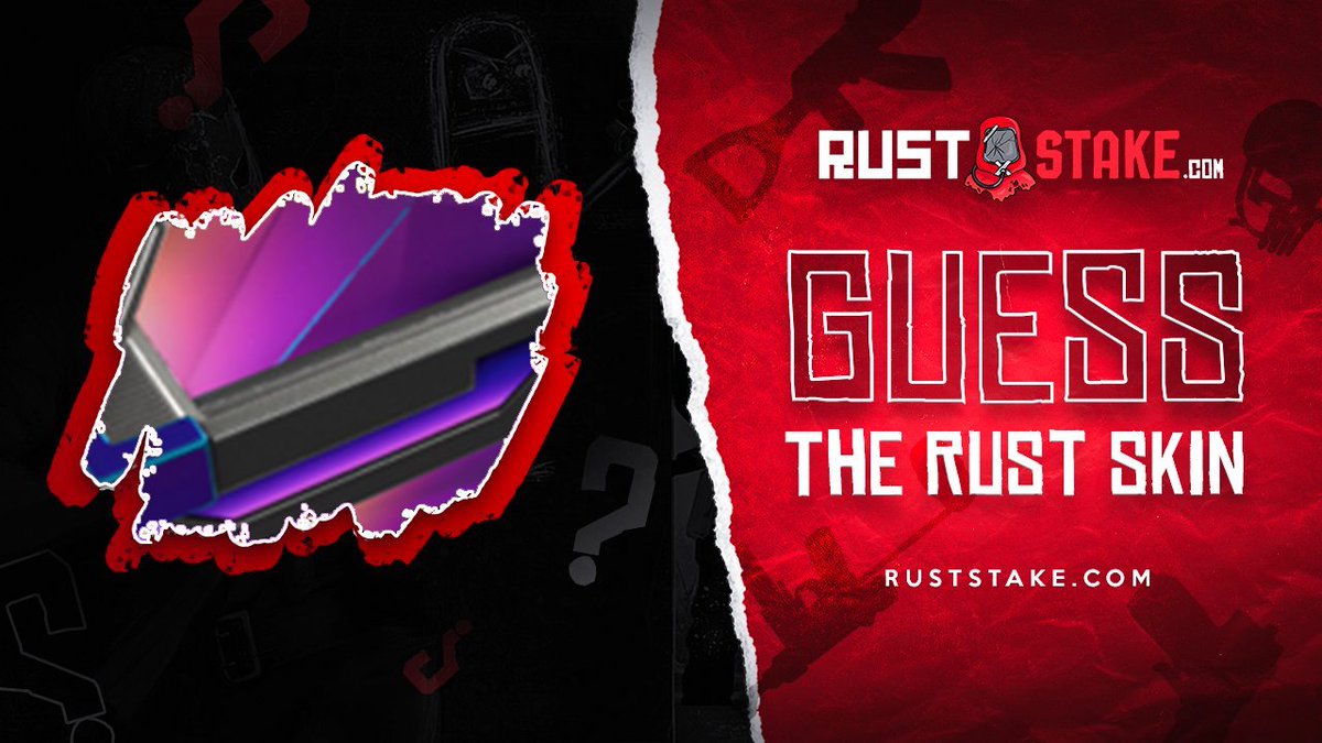 Lets do another giveaway. We are giving away a $16.49 Blackout Vest.

To Enter:
- Retweet &amp; Like
- Follow us (@RustStake)
- Tag a friend
- Comment your guess below.

📢1 winner will be selected in 72hrs 📢