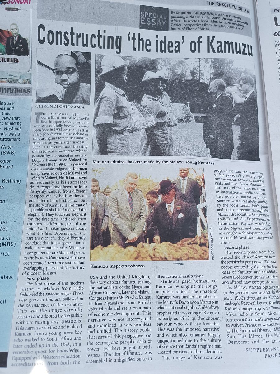 My #KamuzuDay article published in @NationOnlineMw