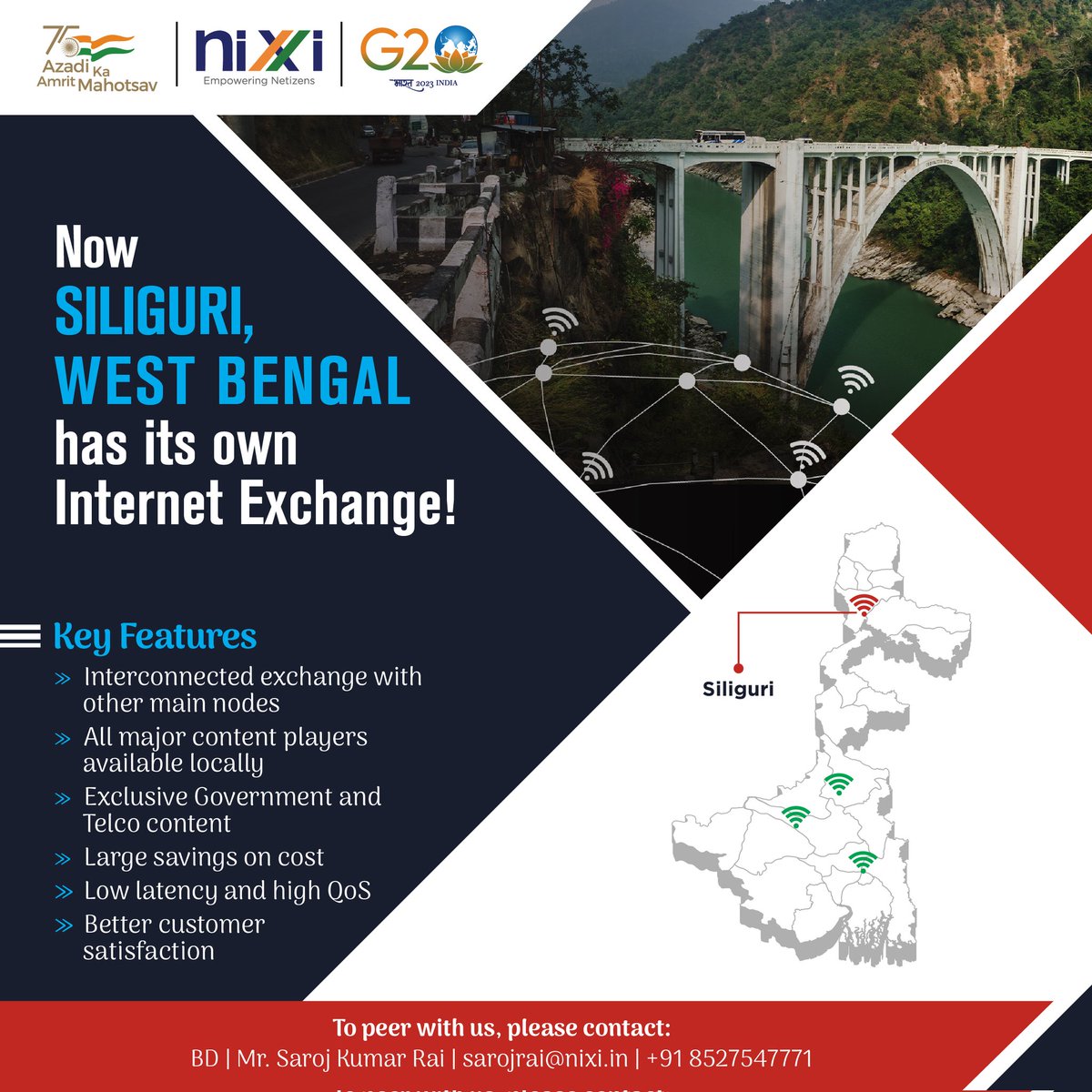 inregistry's tweet photo. New cities, new opportunities, and new exchange points. Come and be a part of this diversifying network.

For more information, visit https://t.co/Wh6DroY89e

Our Tariff Policy: https://t.co/Rkx1oWdBiB

#Siliguri #WestBengal #India #NationalInternetExchangeofIndia #Internet https://t.co/gSPfrzefpi