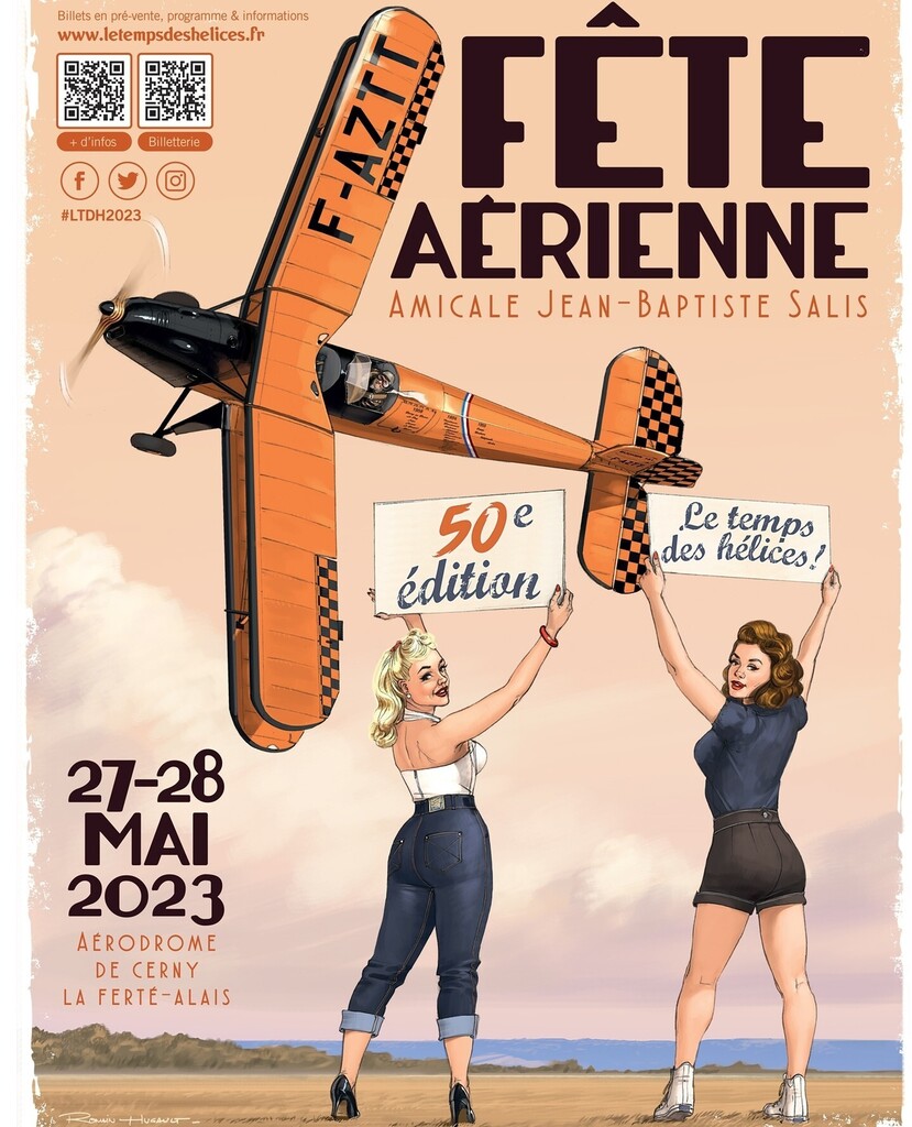 📢 Fête Aérienne - Le Temps des Hélices : 50th edition⁠
Join us for an exceptional weekend on May 27th and 28th at this year's biggest historical air show. Wingly is once again a proud partner this year.⁠
⁠
On the programme: a show with hundreds of ai… instagr.am/p/CsN74XLt_RA/