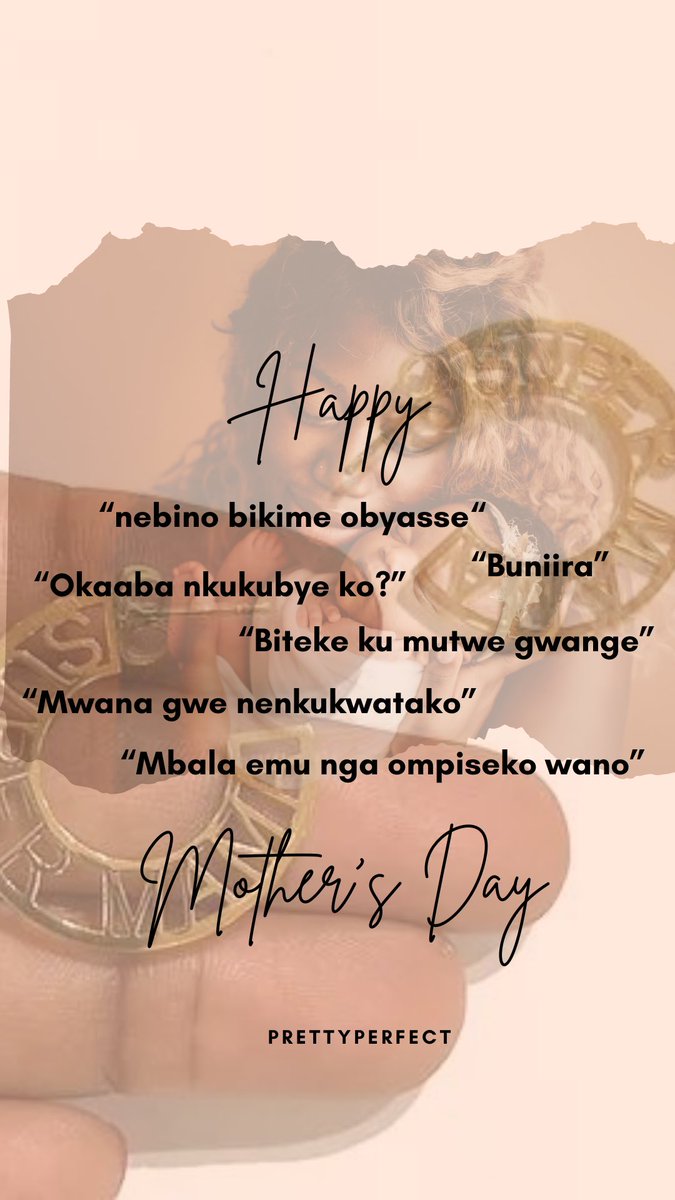 prettyperfectug's tweet photo. Mothers always had a way with words when keeping us from trouble and we can’t help but feel nostalgic 😂😂
What are those phrases you think of and just laugh at how sarcastic our mothers were??
 
Let us know 😂
We love you all mothers. ❤️❤️🤍🧡

#prettyperfectug #happymothersday https://t.co/jaQCViPJC0