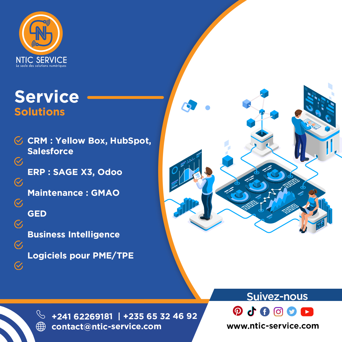 nticsert's tweet image. Trouvez la solution numérique adaptée à votre entreprise avec NTIC Service!

Découvrez notre gamme complète de solutions en cliquant sur le lien ci-dessous :
ntic-service.com/solutions/

#NTICServices #solutionsnumériques #innovation