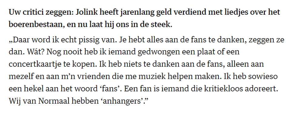 Novelotographer's tweet image. De verrader verraadt zichzelf. #BennieJolink #boeren #Normaal