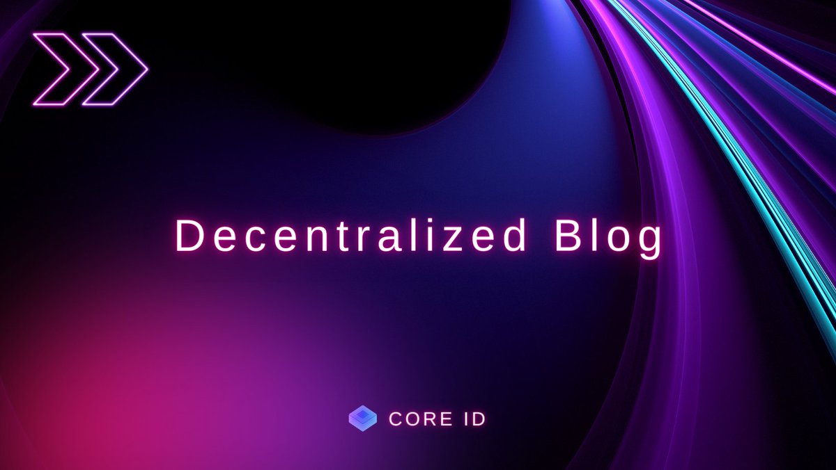 CoreDaoID's tweet photo. 🎉 Now you can create your decentralized blog, just like https://t.co/3R2jYrGqa4 

If you're a Mac user, creating a decentralized website takes only a few minutes, no servers and never downtime. 

Tutorial:  https://t.co/oSYP2Dcs4E

🎁 Retweet to win 10 .core domain https://t.co/LjnTiGszA2
