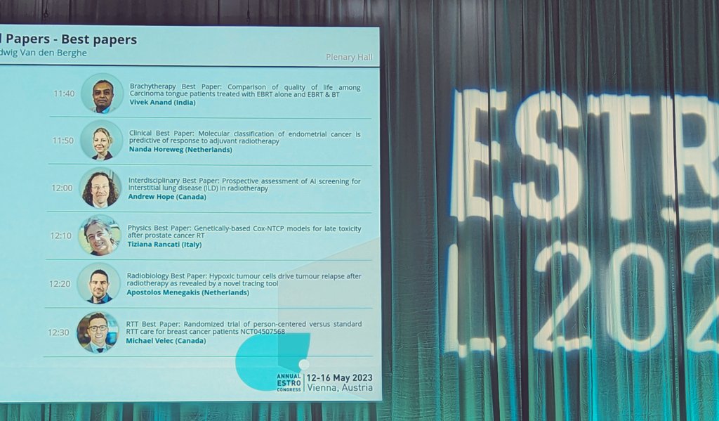 Jelena Lukovic, MD FRCPC MPH (@j_lukovic) on Twitter photo Strong representation from <a href="/RadMedPM/">Radiation Medicine Program</a> at the Best Paper Session at #ESTRO23
@MikeVelec and DrewHope <a href="/PMResearch_UHN/">Princess Margaret Cancer Centre Research</a> Strong representation from <a href="/RadMedPM/">Radiation Medicine Program</a> at the Best Paper Session at #ESTRO23
@MikeVelec and DrewHope <a href="/PMResearch_UHN/">Princess Margaret Cancer Centre Research</a>