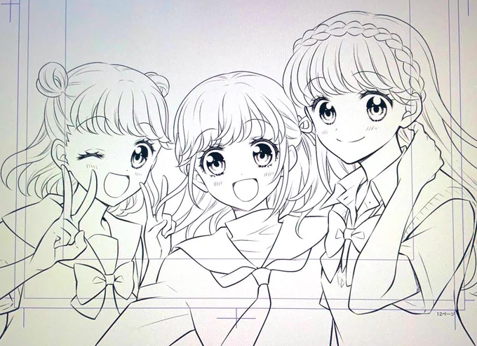 🌸コミックスおまけ線画🌸