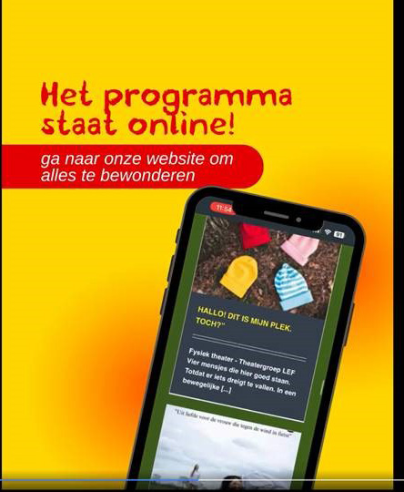 Yes, het programma van de Pinkster-editie staat online 📷📷
Er zijn meer dan 30 voorstellingen en LandArt kunstwerken te bewonderen.
Ultra korte opvoeringen en langere shows en voorstellingen voor families en voor volwassenen. Voor iedereen is er wat bijzonders te beleven.