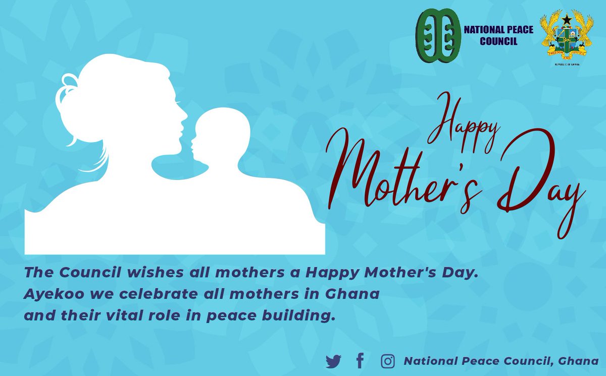 🌸 Happy Mother's Day! 🌸 Today, we celebrate the incredible mothers in Ghana and their vital role in peace building. 💙 🙏✨ We honor and appreciate these remarkable women who contribute to a peaceful and harmonious society. 💕 #MothersDay #PeaceBuilding #Ghana