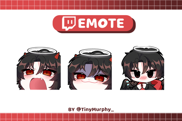 TinyMurphy_'s tweet photo. 🖤Emote for @/Zaphkiel_Fallen    
Thank you for giving me the opportunity to draw your  OC 💗

 #emoteartist #vtuber #twitchemotes #VtubersEN #VtuberTH #commissionsopen #Commission #VtuberUprisings https://t.co/cJor9T2EWN