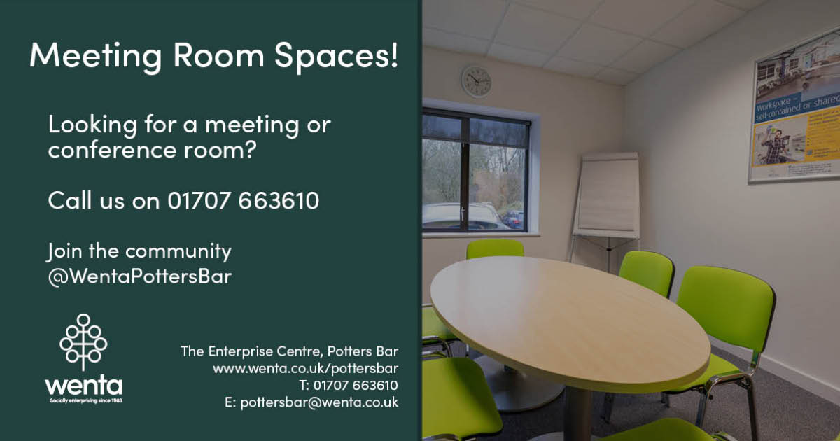 Searching for a meeting room in Potters Bar?

We've got you covered!

Only a 20 min walk from Potters Bar Train Station

We have rooms available in our Enterprise Centre from £12 per hour, click here for more: bit.ly/3F97cTy

#PottersBar #MeetingRoom #ConferenceRoom