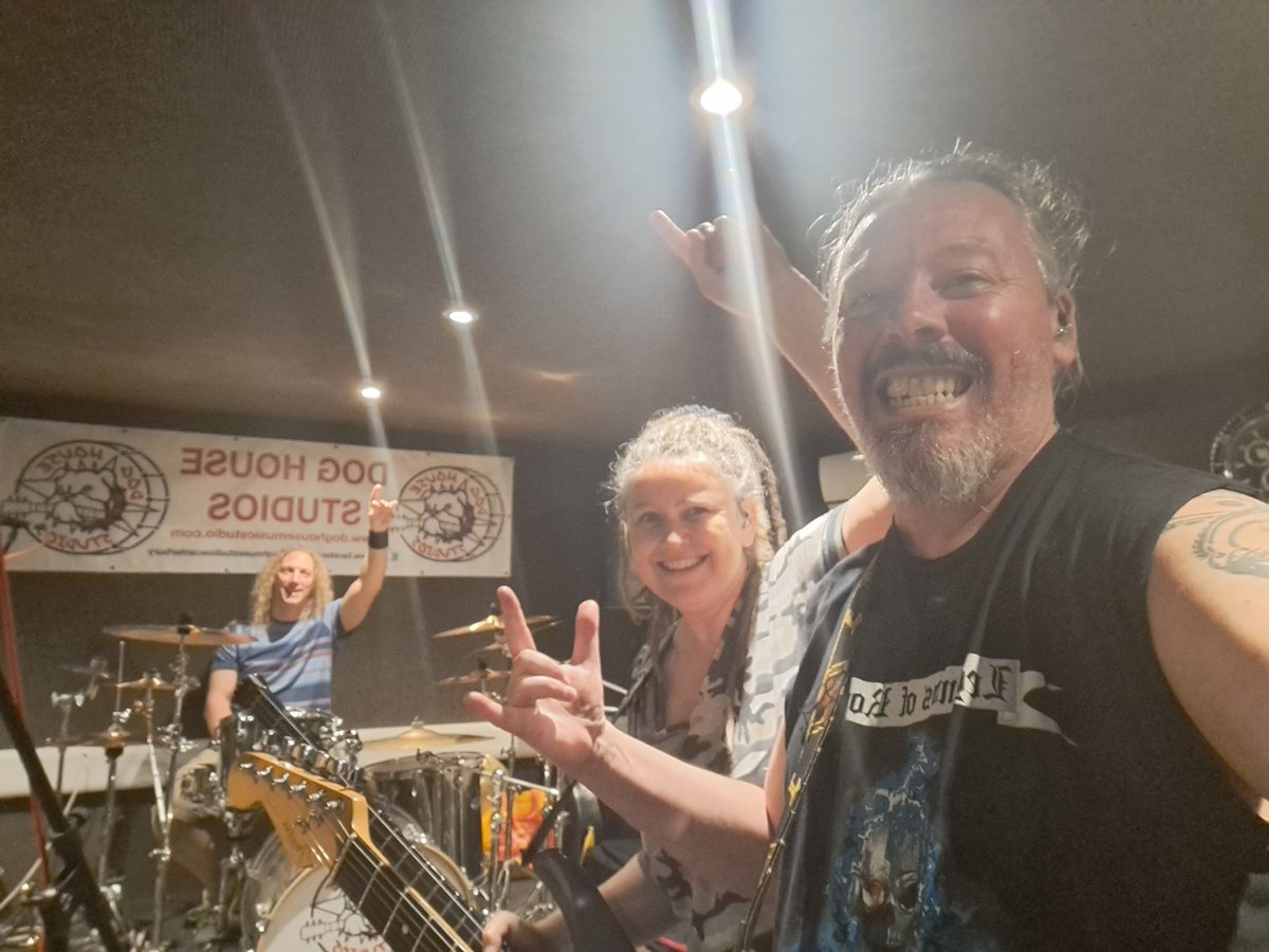 Soulweaverband's tweet photo. Cracking rehearsal, terrible pic 🤣 Soulweaver #reignitingthefire https://t.co/taqxGuDrOh