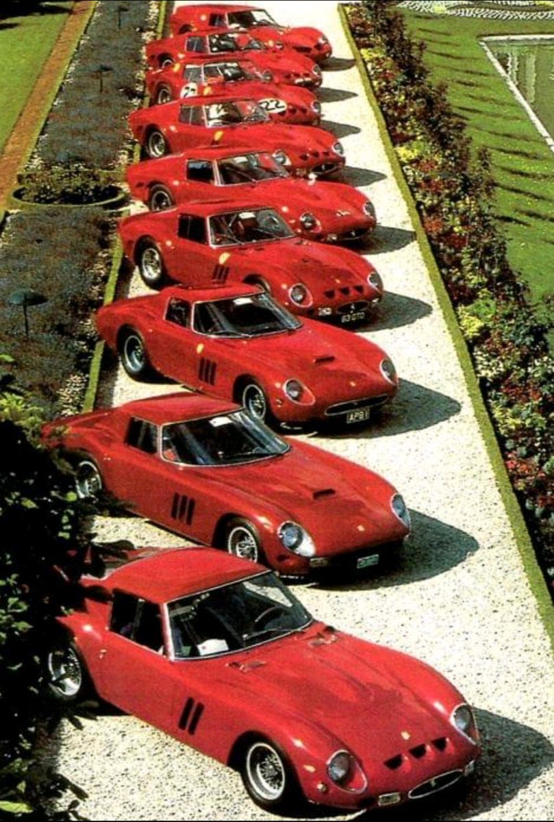 #Ferrari GTO lineup
#ClassicFerrari #Historical #CarsOfTwitter #250GTO