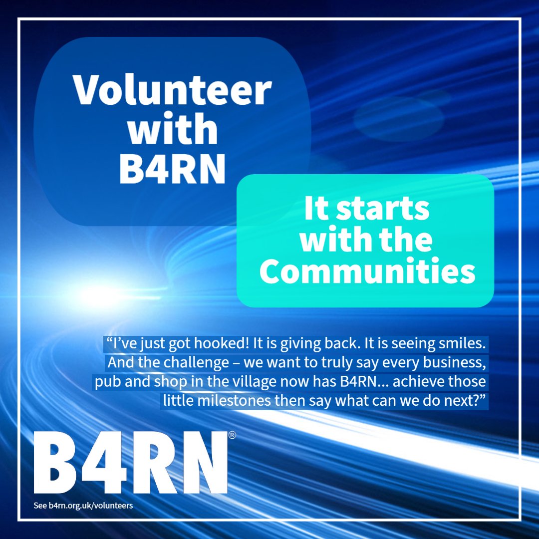 team_B4RN's tweet image. We couldn&apos;t do it without our wonderful #volunteers. Volunteering with #teamB4RN gets you plenty of fresh air (in all weathers!); you get to meet everyone in your #community; and you might pick up new skills! Find out more about volunteering here 👉 b4rn.org.uk/working-with-u…