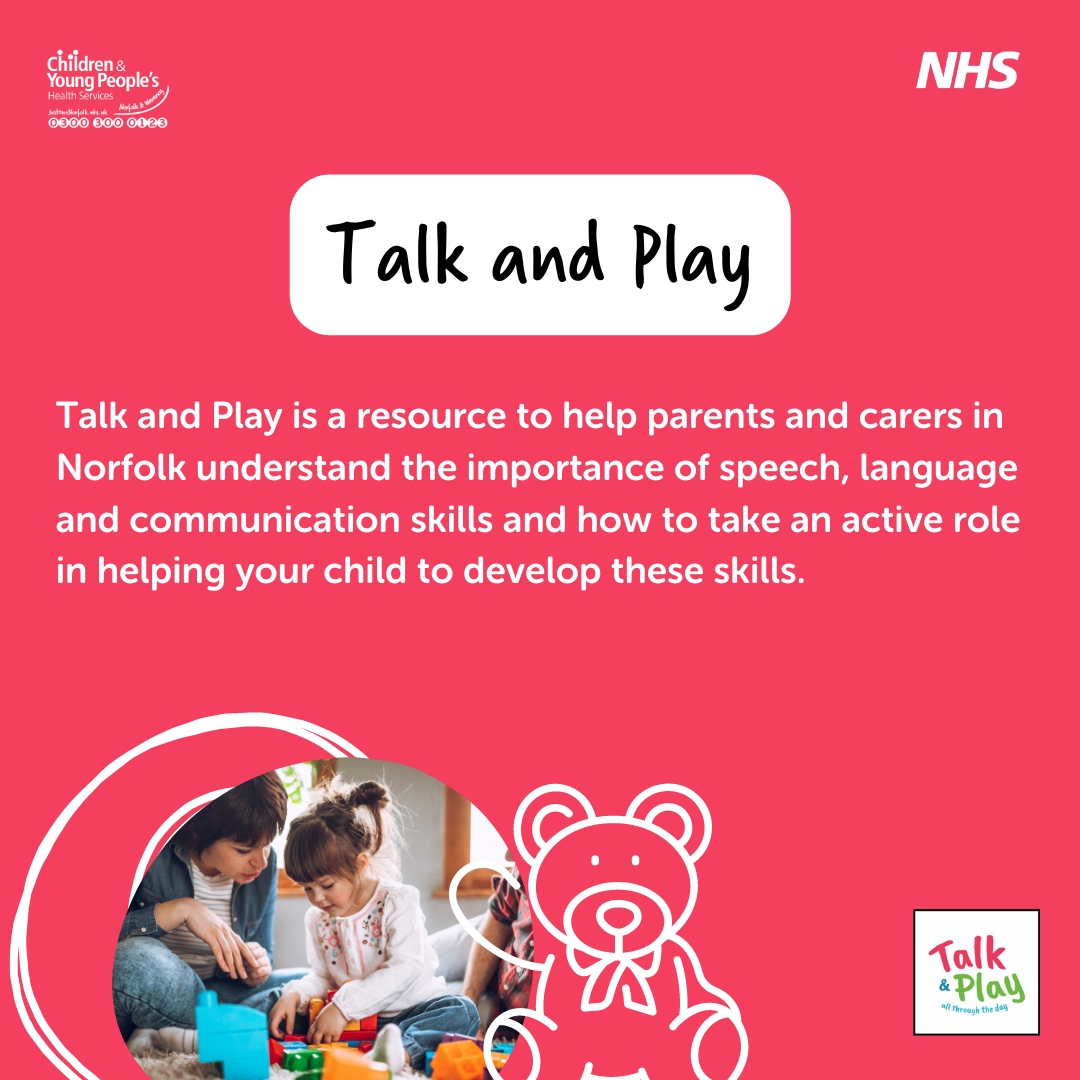 Just One Norfolk has a whole host of online quizzes, video advice, informative animations &amp; activity guides, which have been created in partnership with Norfolk families and local services.  

All these resources can be found on - justonenorfolk.nhs.uk/speech-languag…
#SpeechAndLanguage  #J1A