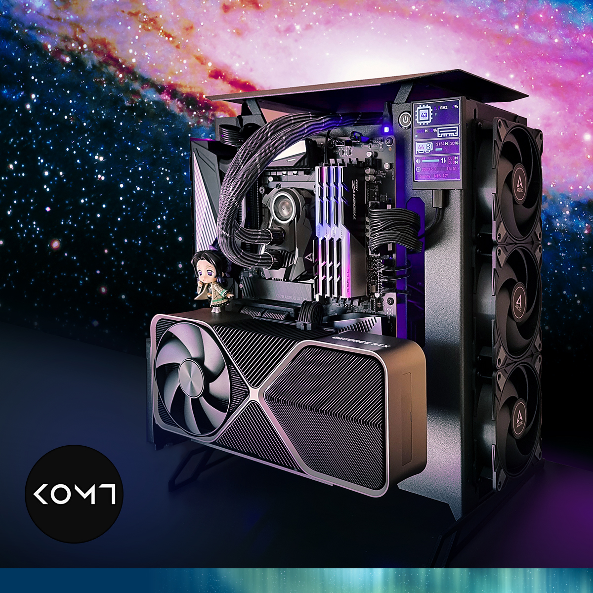 ARCTIChannel's tweet photo. We've had a couple of open cases that were impressive, but we especially liked this one. ๐
The three P12 Max's look amazing on the Liquid Freezer ll 360. ๐
Do you guys have an open case? If so, what are your experiences?๐ค
#opencase #pcbuild #blackbuild #openpc #cooledbyarctic https://t.co/fHNBK5WzdI