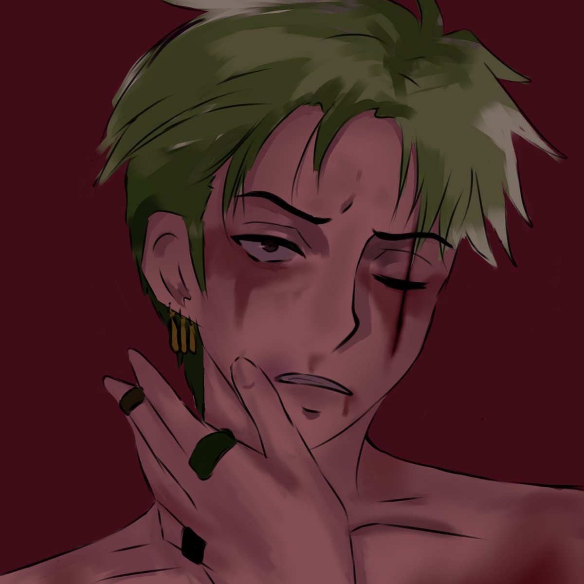 Sh0_ya_'s tweet photo. Quick one of 🦁

#zoro #roronoazoro #onepiece #anime #fanart https://t.co/VmP7lecZna