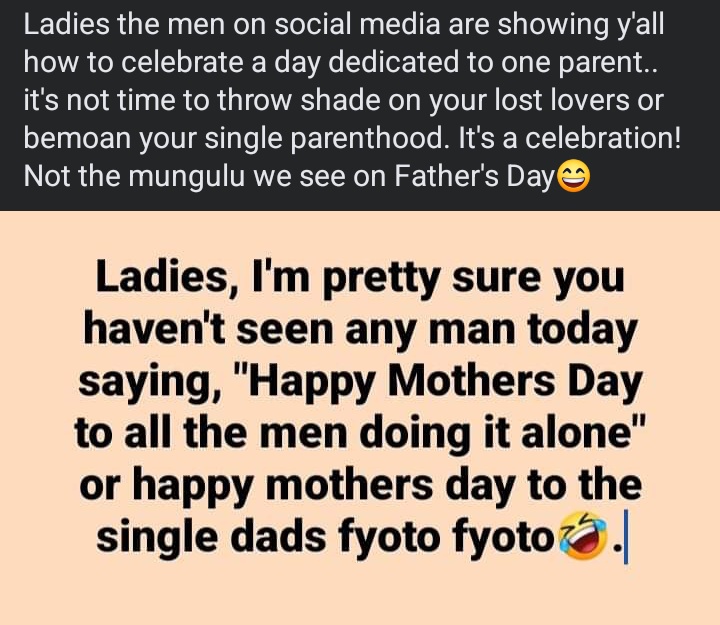 I couldn't agree more.. change your ways mothers.  Happy Mother's Day