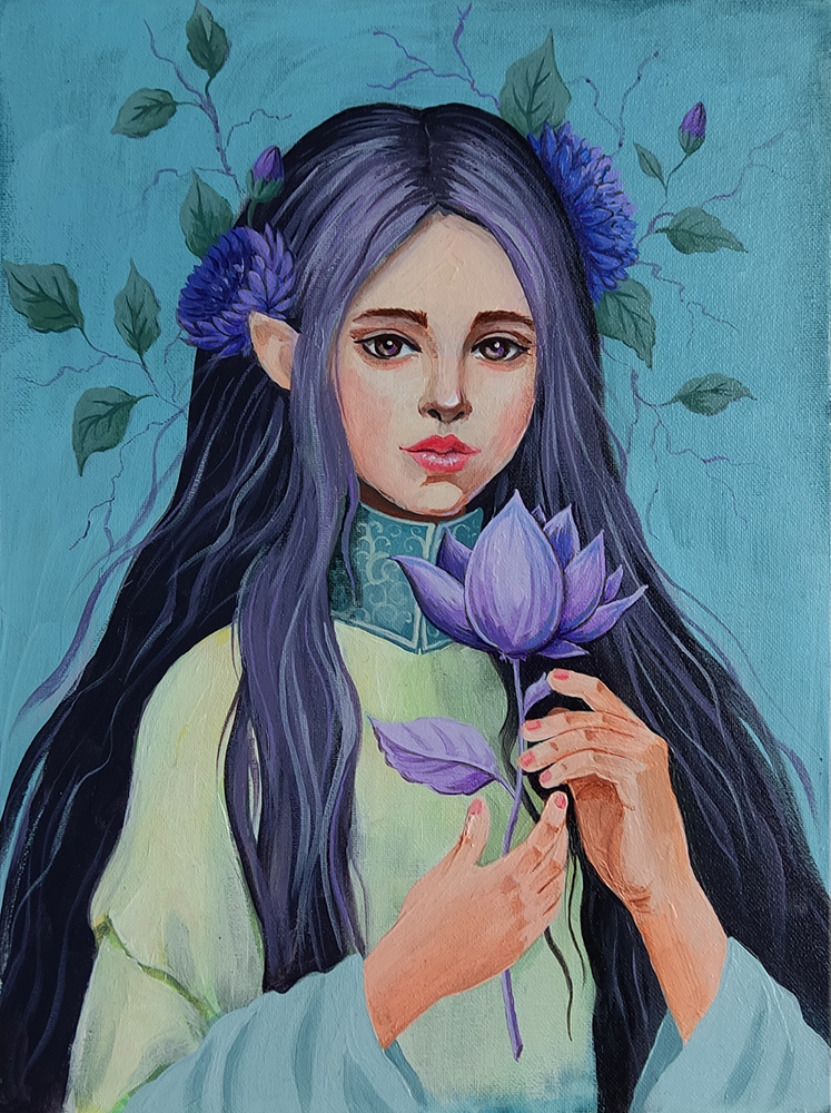 💜NEW DROP💜
I would like to present to you my new art on which I have been working for a long time and which is so close to my heart.

"Magic Lily"
"Mysterious Garden" collection on objkt

1/1, acrylic on canvas
Price: 97 #tezos 

Link, description and some WIPs below 👇