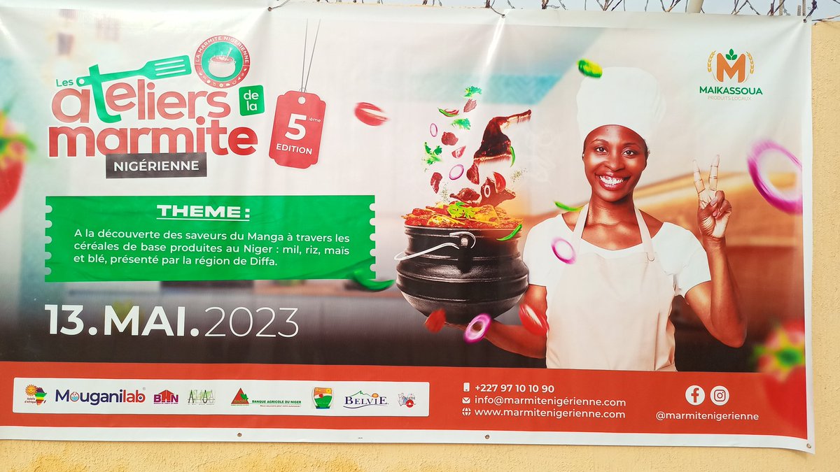 Mouganilab's tweet photo. L'objectif de ces ateliers étant à terme de répertorier le patrimoine culinaire nigérien.
Un projet de @HamidatouI qui demande à être soutenu. https://t.co/sJ4LCXmfrg