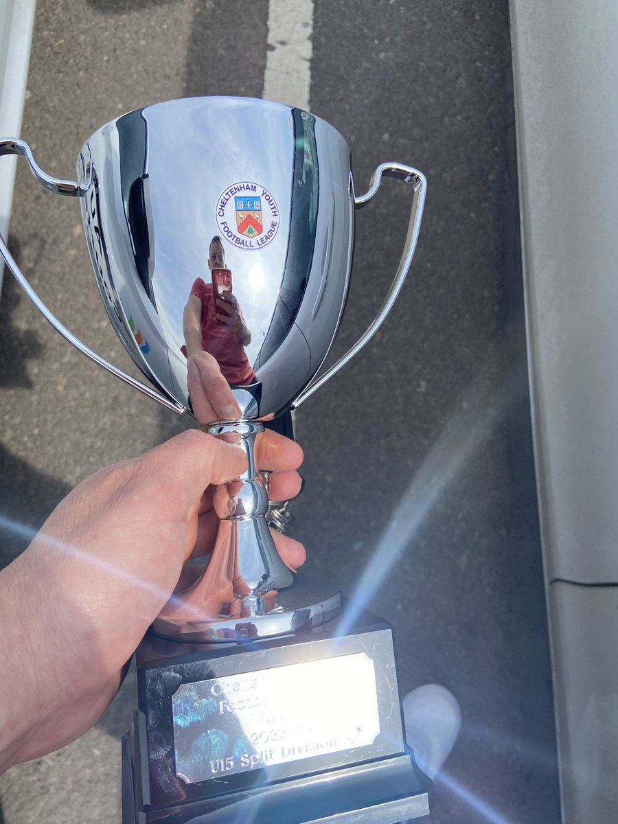 While we are waiting our Under 15s have received their league winners trophy