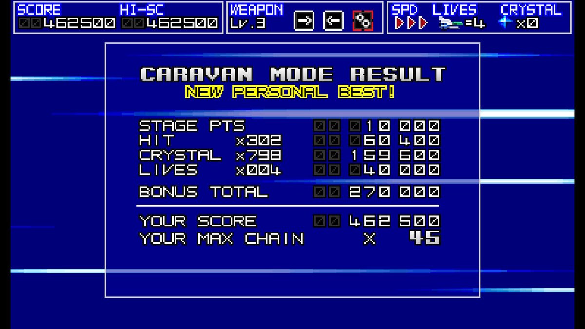 Gattan_anman's tweet image. Switch版のテラフレイムのキャラバンモードで、46万点を超えることが出来ました。46万点を目標にしていたので満足です。難しかった･･･。 #TerraFlame #NintendoSwitch