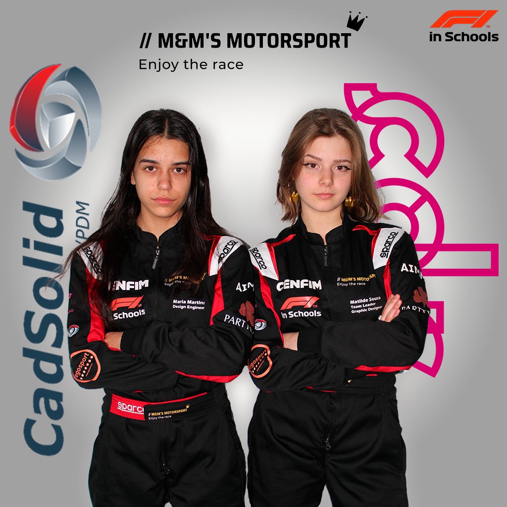 Did you know that, thanks to this project, these girls got to know @cadsolid.topsolid and @casadosreclamos , the companies where they did their internship with the greatest commitment and pleasure!

#formula1 #F1inSchools #f1inschools #F1 #team #mms