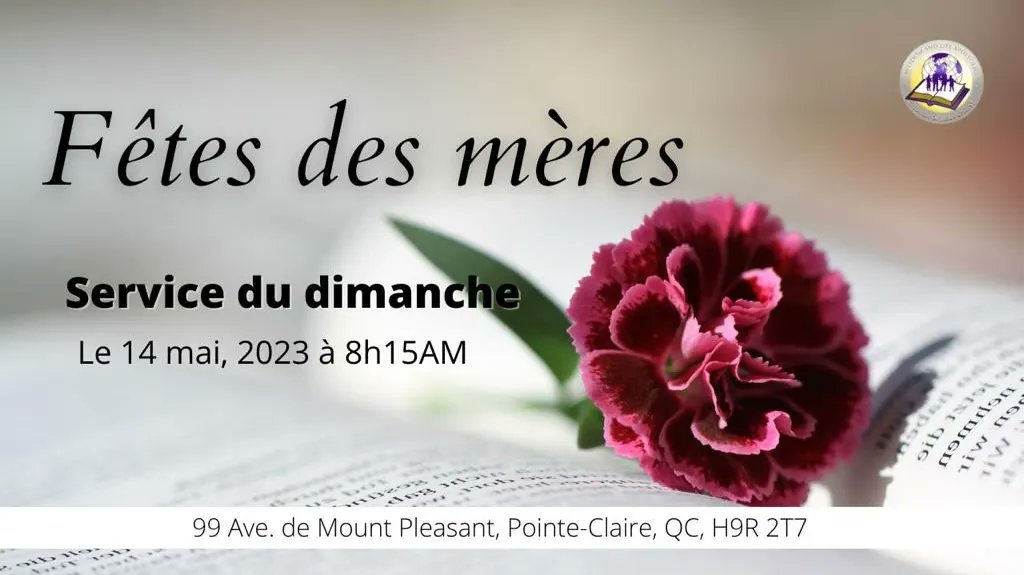 WisdomAndLifeAp's tweet photo. This Mother's Day come feast on the Word of God.

Both French and English Services...please see flyers for more details. https://t.co/Ra83nOU1s8