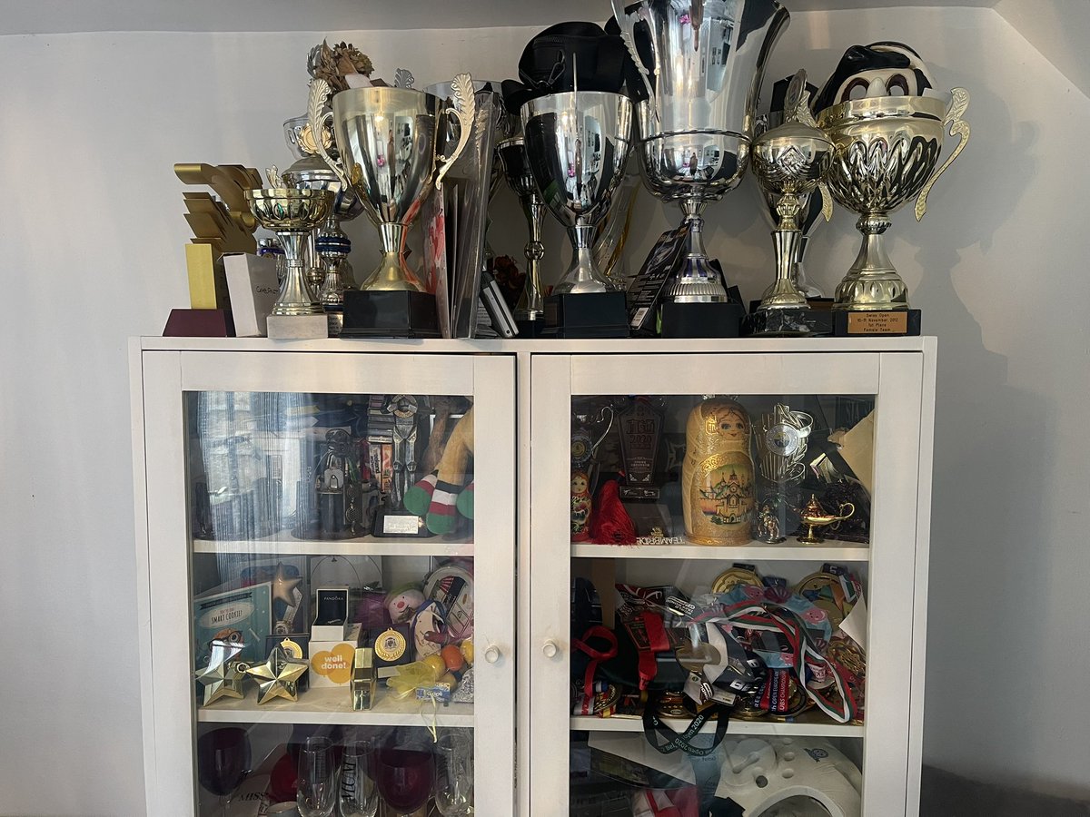 BiancaW_tkd's tweet photo. Anna’s famous achievement cupboard @bbc5live @HelenSkelton  ⭐️🥇 #inittowinit https://t.co/xcVFExtYmz