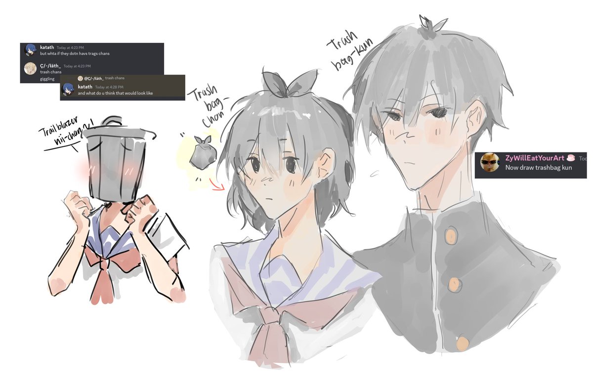 chlath_'s tweet image. yh im convinced 

#Trailblazer #HonkaiStarRail #trashbag #Doodles
