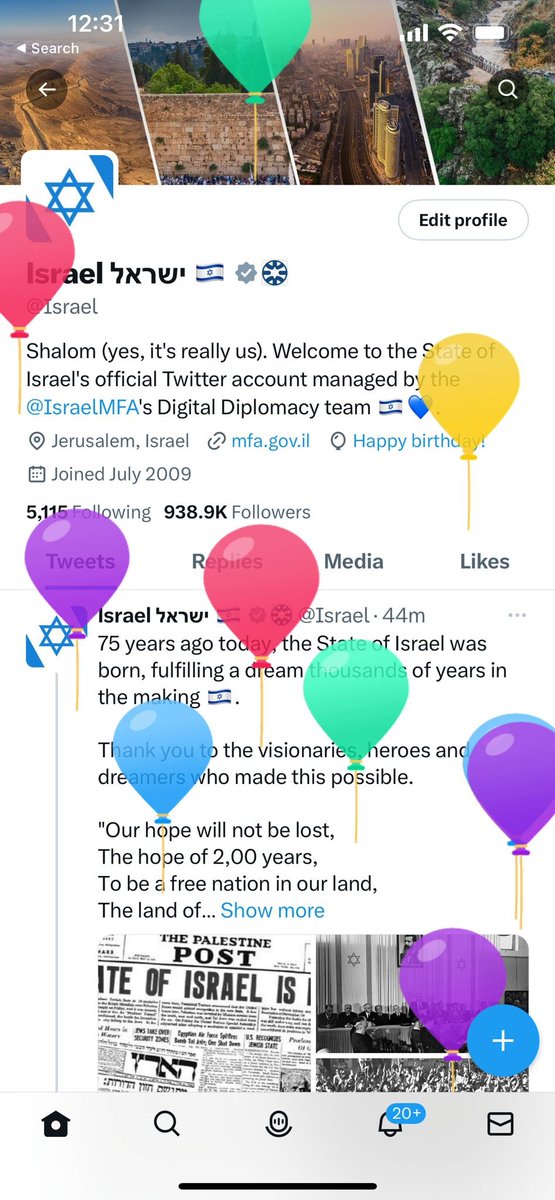 It's our 75th birthday !

Which moment from Israeli history lives rent free in your head 🇮🇱? 

Let us know 👇💬

#Israel75