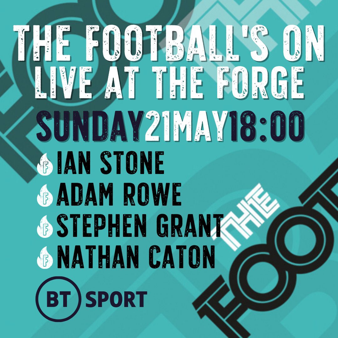 ThisisTFO's tweet photo. FINAL LIVE SHOW! Next Sunday May 21 from Brighton’s @ForgeComedyClub 🌟

Catch @iandstone live on-stage alongside @adamrowecomedy, @NathanCaton &amp; @stephencgrant ⚽️

Straight after Brighton Vs Southampton! 

Doors 6pm 🥁

LIMITED 🎟 - https://t.co/QFdC8UBkYI 

@wearebrighton 🪄 https://t.co/TmfqbI8pCq