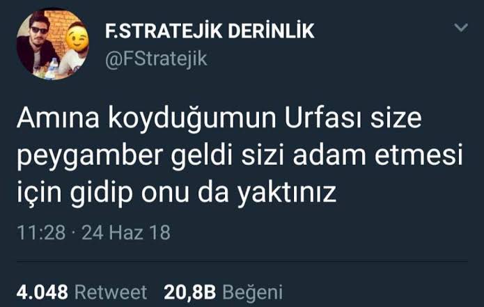 seçimlerdeki iki olaydan birisi urfada oluyor iktidarımızda çiğ köfte sadece adıyamanın olmalı urfa kebap yasaklanmalı urfa il olmaktan çıkarılıp adıyamanın bi köyü yapılmalı