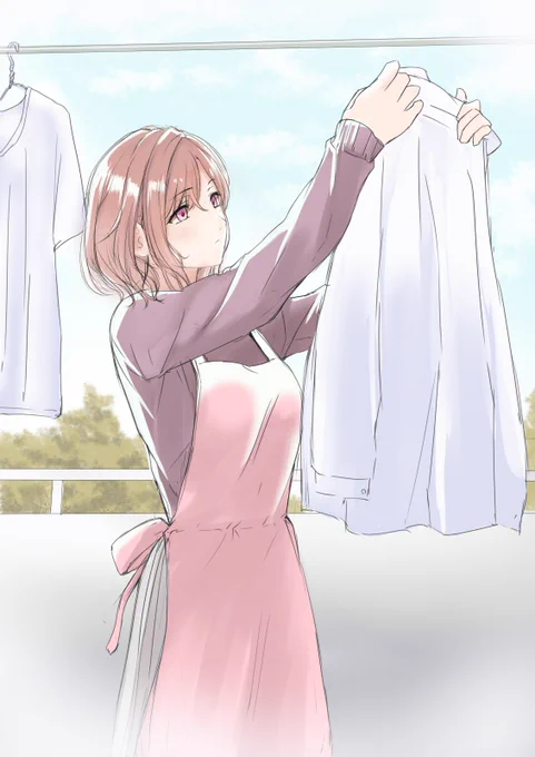 母の日なので家事をする円香氏
