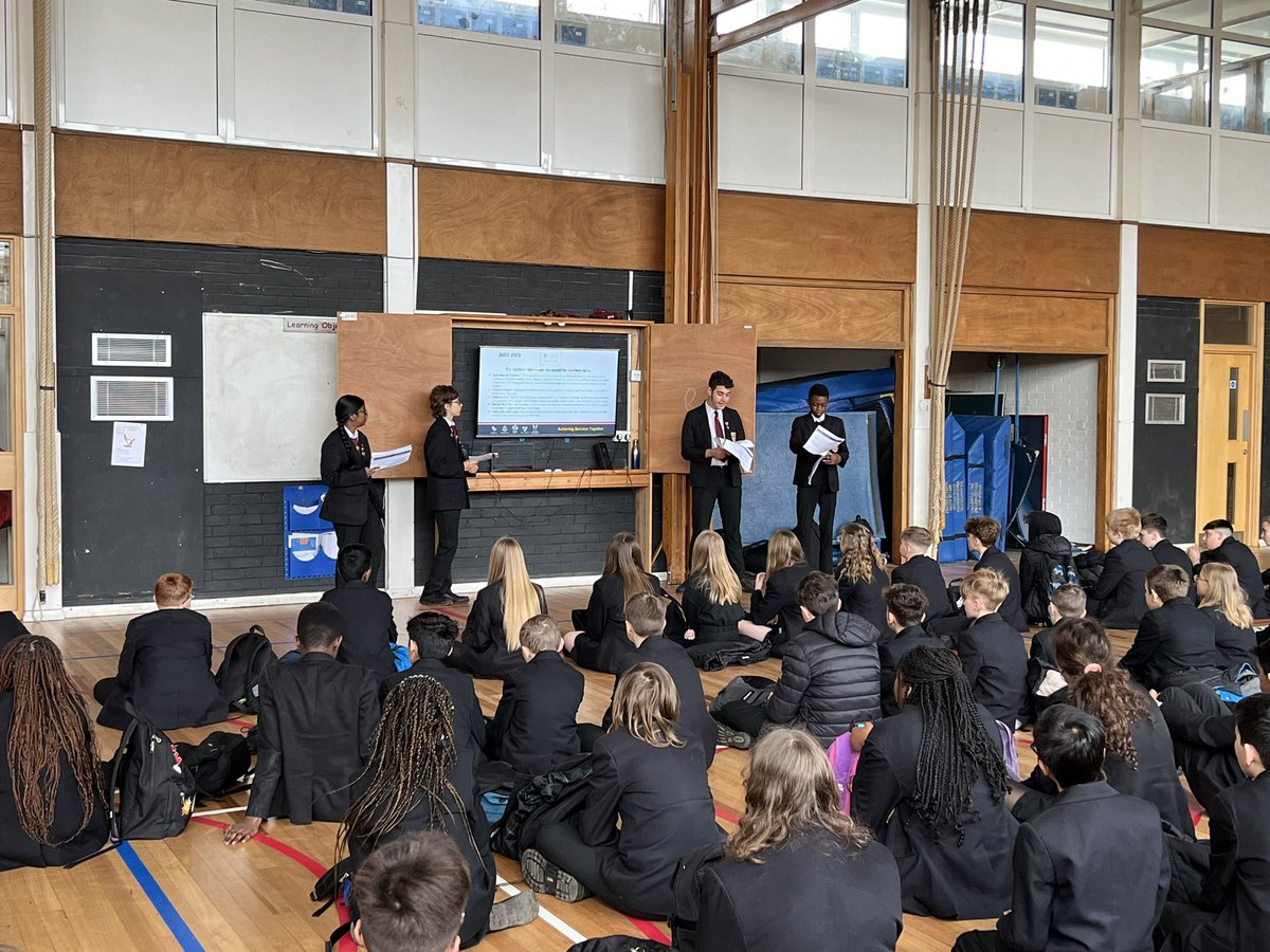 What a week for our Y9 LVC, 3 assemblies in 3 days led independently to our KS3 year groups. The progress they have made is phenomenal, well done and thank you to some of our LVC team for taking on this responsibility #LVC #Year9 #Leaders #Assembly #OSA