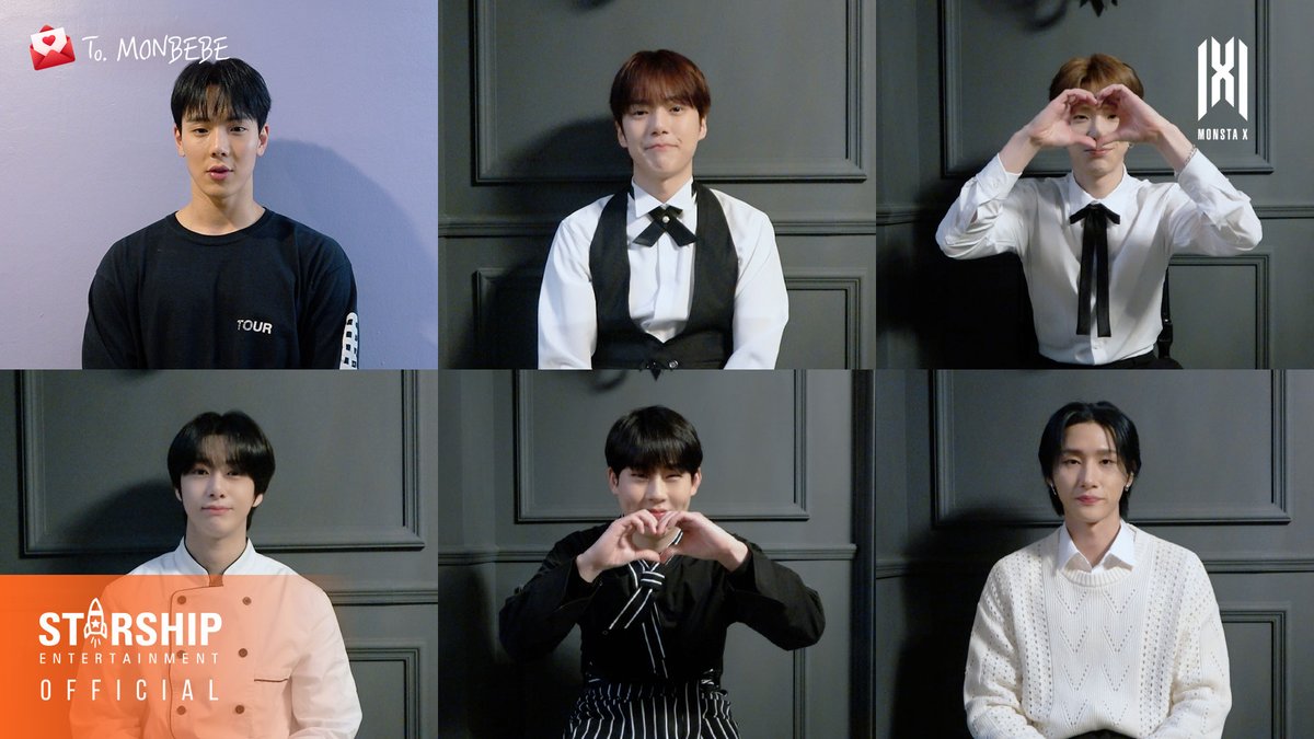 OfficialMONSTAX's tweet photo. 🎥
230514 #몬스타엑스 Special Clip
DEBUT 8th Anniversary Message 
"TO MONBEBE"

#몬스타엑스8주년 #몬베베시
#8YearsWithMONSTAX
#MONSTA_X #MONSTAX 

▶ https://t.co/wykVAIcHBD https://t.co/Gupv3PsCp7
