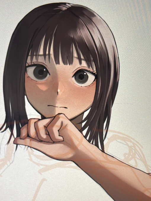 やっぱり癖で赤面顔になる 