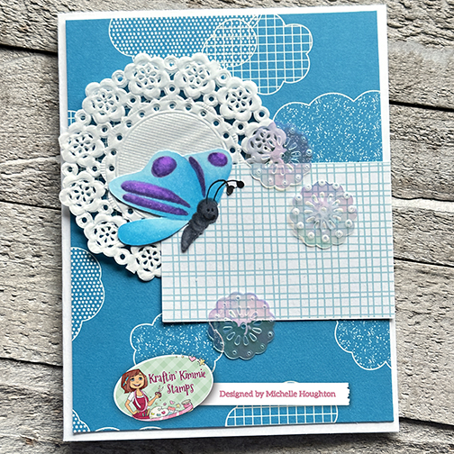 scrapweaver's tweet image. Happy Mother&apos;s Day! Hope you are spending today with people you love! Today @KraftinKimmie is celebrating the release of the May stamp sets and add ons. I have a second card using the Flutter High stamp set. If you would like to see more details about this month&apos;s release and the
